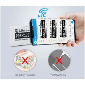 2.9 inča NFC e-Paper, bez baterija