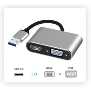 Adapter-konvertor USB 3.0 na HDMI + VGA