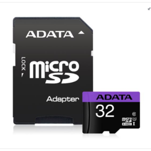 MICRO SD 32GB AData + SD adapter