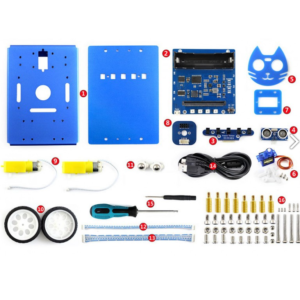 KitiBot 2WD robot building kit za Micro:bit