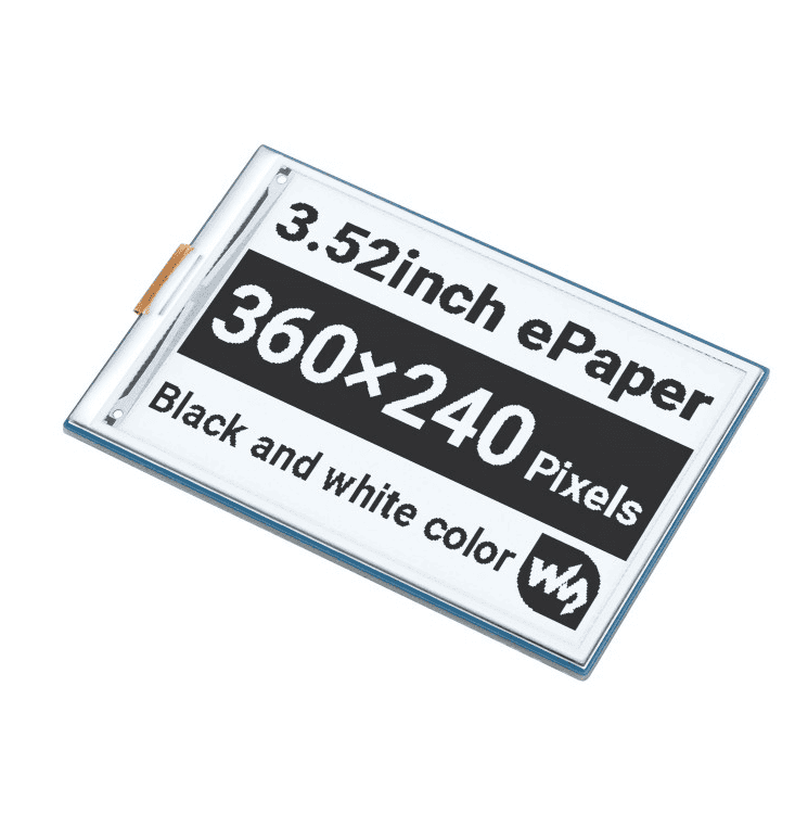3.52 inča e-paper HAT, 360 × 240, SPI interfejs
