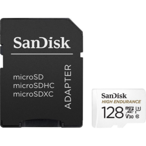 SanDisk SDXC 128GB micro + SD Adapter, High Endurance