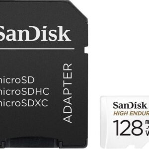 SanDisk SDXC 128GB micro + SD Adapter, High Endurance