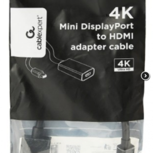 Mini DisplayPort to HDMI adapter cable, black 4K