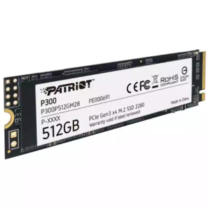 SSD M.2 NVMe 512GB Patriot P300 1700MBs/1100MBs P300P512GM28